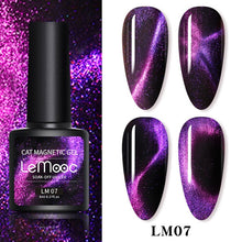 Load image into Gallery viewer, LEMOOC Cat Eye Nail Gel Polish Varnishes Soak Off
