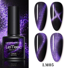 Load image into Gallery viewer, LEMOOC Cat Eye Nail Gel Polish Varnishes Soak Off
