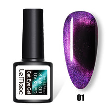Load image into Gallery viewer, LEMOOC Cat Eye Nail Gel Polish Varnishes Soak Off
