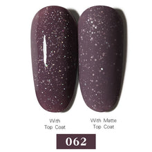 Load image into Gallery viewer, LEMOOC Nail Gel Polish Varnishes Glitter Sequins Soak Off
