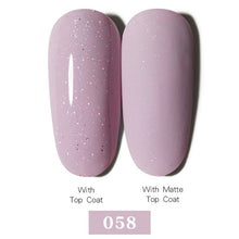 Load image into Gallery viewer, LEMOOC Nail Gel Polish Varnishes Glitter Sequins Soak Off
