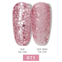 Load image into Gallery viewer, LEMOOC Nail Gel Polish Varnishes Glitter Sequins Soak Off
