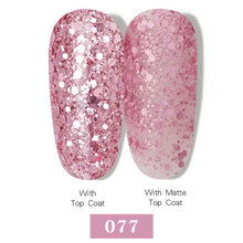 Load image into Gallery viewer, LEMOOC Nail Gel Polish Varnishes Glitter Sequins Soak Off
