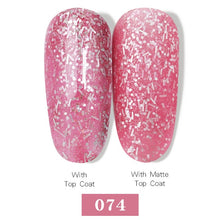 Load image into Gallery viewer, LEMOOC Nail Gel Polish Varnishes Glitter Sequins Soak Off
