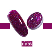 Load image into Gallery viewer, LEMOOC Nail Gel Polish Varnishes Glitter Sequins Soak Off
