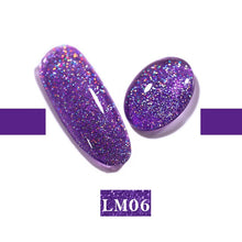Load image into Gallery viewer, LEMOOC Nail Gel Polish Varnishes Glitter Sequins Soak Off
