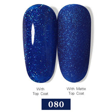 Load image into Gallery viewer, LEMOOC Nail Gel Polish Varnishes Glitter Sequins Soak Off
