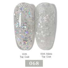 Load image into Gallery viewer, LEMOOC Nail Gel Polish Varnishes Glitter Sequins Soak Off
