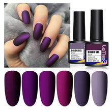 Load image into Gallery viewer, LEMOOC Nail Gel Polish Varnishes Glitter Sequins Soak Off
