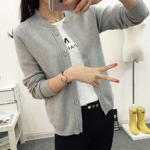 Load image into Gallery viewer, OHCLOTHING Female cardigan Autumn dress sweater 2021 new spring autumn winter jacket coat primer knit cardigan 12 color

