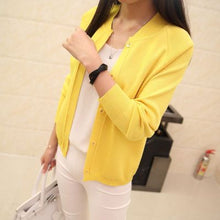 Load image into Gallery viewer, OHCLOTHING Female cardigan Autumn dress sweater 2021 new spring autumn winter jacket coat primer knit cardigan 12 color
