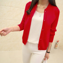 Load image into Gallery viewer, OHCLOTHING Female cardigan Autumn dress sweater 2021 new spring autumn winter jacket coat primer knit cardigan 12 color
