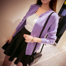 Load image into Gallery viewer, OHCLOTHING Female cardigan Autumn dress sweater 2021 new spring autumn winter jacket coat primer knit cardigan 12 color

