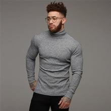 Load image into Gallery viewer, New Fashion Winter Hooded Sweater Men Warm Turtleneck Mens Sweaters Slim Fit Pullover Men Classic Sweter Men Knitwear Pull Homme
