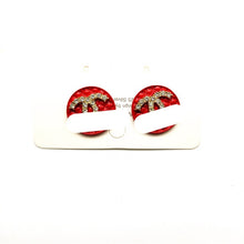 Load image into Gallery viewer, Crystal Rhinestone cc Stud Earrings.
