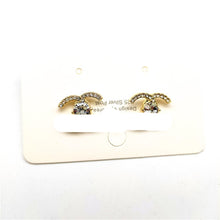 Load image into Gallery viewer, Crystal Rhinestone cc Stud Earrings.
