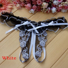 Load image into Gallery viewer, Female Underwear Lace Seamless Thongs Women's Pants Sexy Pearl G-String  Women Crotchless Breathable Sleepwear Summer Cool
