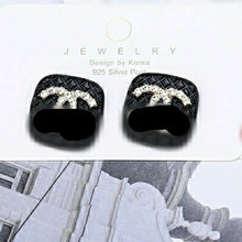 Load image into Gallery viewer, Crystal Rhinestone cc Stud Earrings
