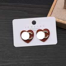 Load image into Gallery viewer, Crystal Rhinestone cc Stud Earrings
