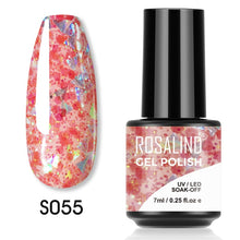 Load image into Gallery viewer, ROSALIND Nail Polish Red Nude Series Polish All For Manicure Nails Art Semi Permanent Gel UV LED Soff Off Hybrid Varnishes

