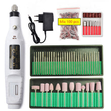 Load image into Gallery viewer, Professional Electric Nail Drill Machine Pedicure Manicure Drill Set Milling Cutters Set Nail File 20000RPM Polishing Equipment

