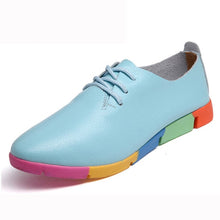 Load image into Gallery viewer, Flats women loafers 2021 new genuine leather flats shoes woman sneakers nurse peas flats women shoes plus size
