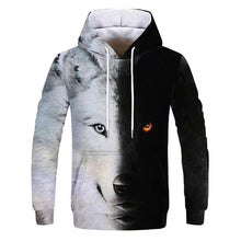 Load image into Gallery viewer, Brand Fashion Autumn lion Hoodies White Tiger Skin 3D All Over Printed Mens Sweatshirt Unisex Zip Pullover Casual Jacket
