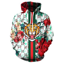 Load image into Gallery viewer, Brand Fashion Autumn lion Hoodies White Tiger Skin 3D All Over Printed Mens Sweatshirt Unisex Zip Pullover Casual Jacket
