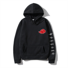 Load image into Gallery viewer, Japan Anime Akatsuki Cloud Symbols Print Men Hoodies Sweatshirt Streetwear Hoodie Men Women Oversized Sweatshirt Pullover Hoody
