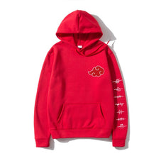 Load image into Gallery viewer, Japan Anime Akatsuki Cloud Symbols Print Men Hoodies Sweatshirt Streetwear Hoodie Men Women Oversized Sweatshirt Pullover Hoody
