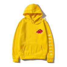 Load image into Gallery viewer, Japan Anime Akatsuki Cloud Symbols Print Men Hoodies Sweatshirt Streetwear Hoodie Men Women Oversized Sweatshirt Pullover Hoody
