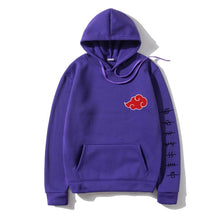 Load image into Gallery viewer, Japan Anime Akatsuki Cloud Symbols Print Men Hoodies Sweatshirt Streetwear Hoodie Men Women Oversized Sweatshirt Pullover Hoody
