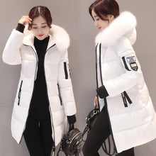 Load image into Gallery viewer, Plus size jackets women coats winter solid thick parkas woman clothing hot sale hooded zipper warm overcoats female clothes
