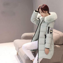 Load image into Gallery viewer, Plus size jackets women coats winter solid thick parkas woman clothing hot sale hooded zipper warm overcoats female clothes
