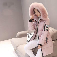 Load image into Gallery viewer, Plus size jackets women coats winter solid thick parkas woman clothing hot sale hooded zipper warm overcoats female clothes
