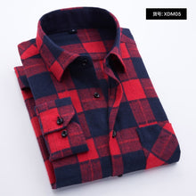 Load image into Gallery viewer, Quality Flannel Plaid Men Shirt Cotton Spring Autumn Casual Long Sleeve Dress Shirts Soft Comfort Slim Fit Button Down Clothes
