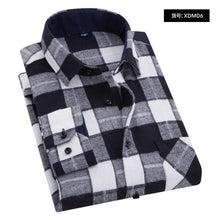 Load image into Gallery viewer, Quality Flannel Plaid Men Shirt Cotton Spring Autumn Casual Long Sleeve Dress Shirts Soft Comfort Slim Fit Button Down Clothes
