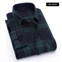 Load image into Gallery viewer, Quality Flannel Plaid Men Shirt Cotton Spring Autumn Casual Long Sleeve Dress Shirts Soft Comfort Slim Fit Button Down Clothes
