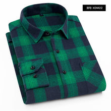 Load image into Gallery viewer, Quality Flannel Plaid Men Shirt Cotton Spring Autumn Casual Long Sleeve Dress Shirts Soft Comfort Slim Fit Button Down Clothes
