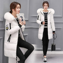 Load image into Gallery viewer, Plus size jackets women coats winter solid thick parkas woman clothing hot sale hooded zipper warm overcoats female clothes
