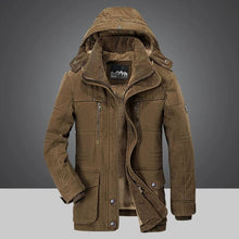 Load image into Gallery viewer, Windproof Fleece Jacket Men Warm Thick Windbreaker Military Coats Winter Hooded Parkas Outerwear Overcoat High Quality Clothing

