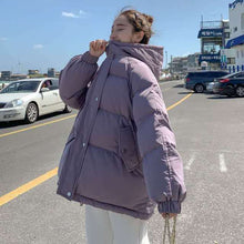 Load image into Gallery viewer, 2021 New Winter Jacket Parkas Women Cotton Jacket Hooded Parka Warm Female Cotton Padded Jacket Casual Outwear
