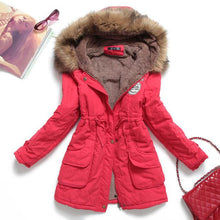 Load image into Gallery viewer, Fitaylor Winter Jacket Women Thick Warm Hooded Parka Mujer Cotton Padded Coat Long Paragraph Plus Size 3xl Slim Jacket Female
