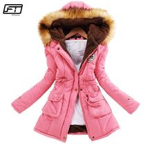Load image into Gallery viewer, Fitaylor Winter Jacket Women Thick Warm Hooded Parka Mujer Cotton Padded Coat Long Paragraph Plus Size 3xl Slim Jacket Female
