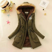 Load image into Gallery viewer, Fitaylor Winter Jacket Women Thick Warm Hooded Parka Mujer Cotton Padded Coat Long Paragraph Plus Size 3xl Slim Jacket Female

