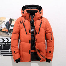 Load image into Gallery viewer, Men's White Duck Down Jacket Warm Hooded Thick Puffer Jacket Coat Male Casual High Quality Overcoat Thermal Winter Parka Men
