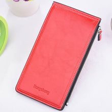 Load image into Gallery viewer, Baellerry Womens Leather Wallet Zipper Ladies Credit Card Holder Purse Female Long Clutch Coin Card Pockets Wallets Cuzdan W109
