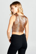 Load image into Gallery viewer, Metallic Crop Top
