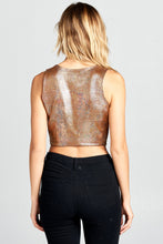 Load image into Gallery viewer, Metallic Crop Top
